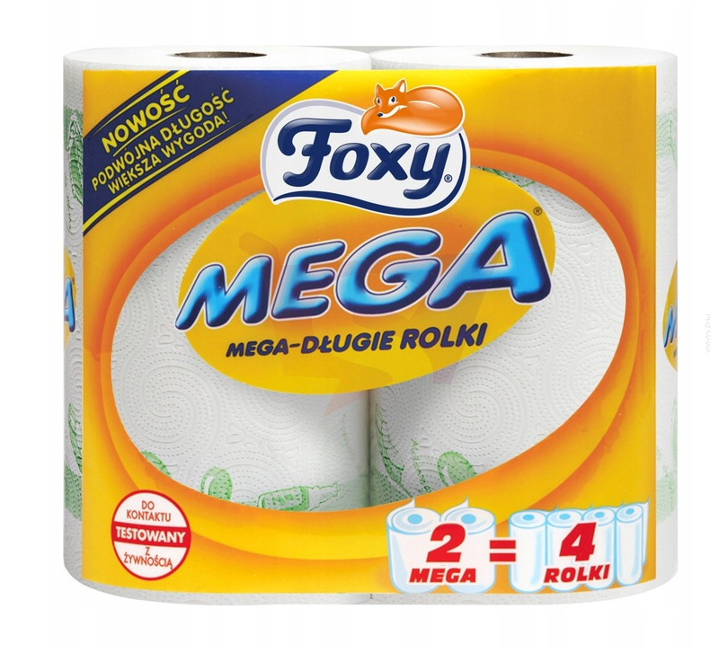Ręczniki papierowe Foxy Mega 2 rolki.