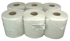 Ręczniki Papierowe Maxi 300m 1w 75% Biały 6 Rolek