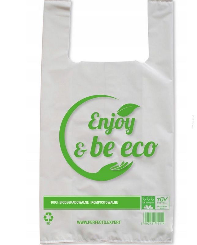 Reklamówki bio ekologiczne kompost 30x55 cm