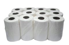 Ręczniki Papierowe Celulozowe 40m 2w Białe 12 Rolek