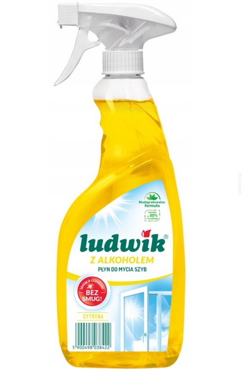 Ludwik płyn do szyb i glazury 600 ml lemon